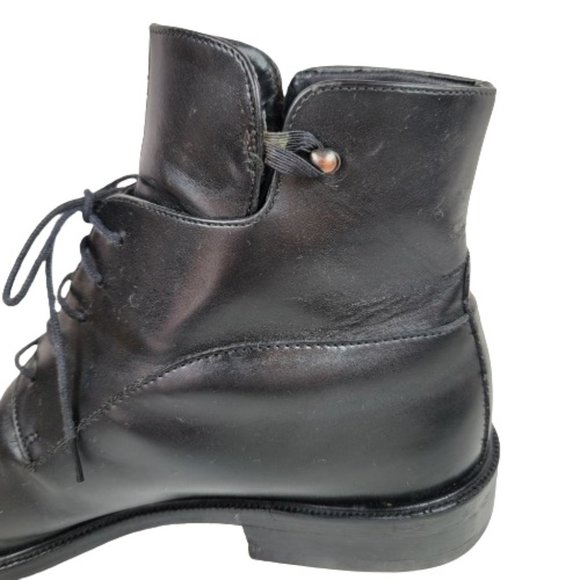 VERSACE CLASSIC V2 MEN'S LEATHER ANKLE BOOTS - Picture 9 of 13